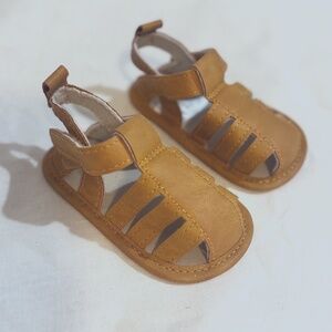 0-3 months baby sandals - gladiator/ fisherman style sandals - NWOT!